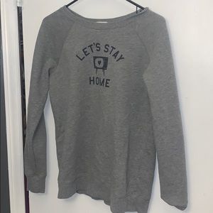 Let’s stay home crewneck!!